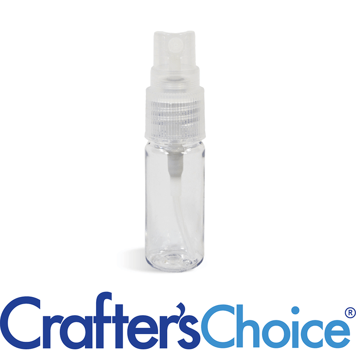 0.33 oz Clear Plastic Bottle with Sprayer & Cap