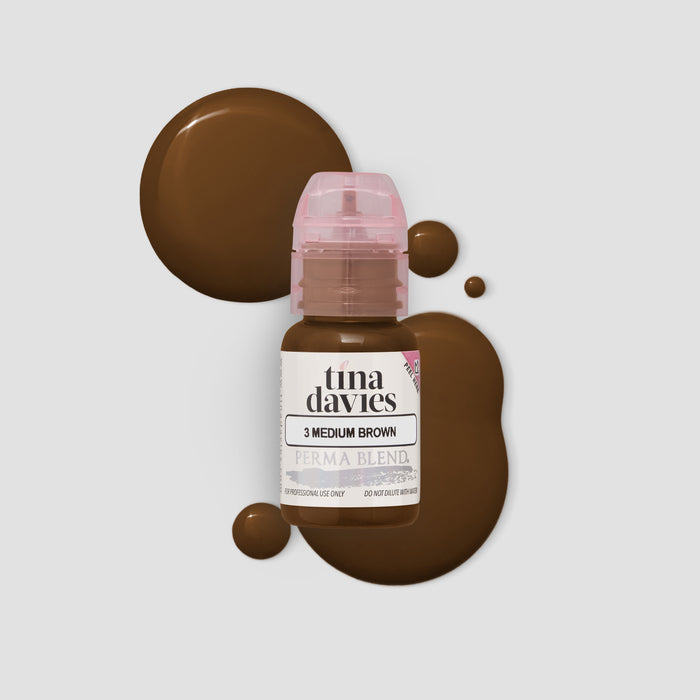 3 Medium Brown - Tina Davies Pigments - I Love Ink