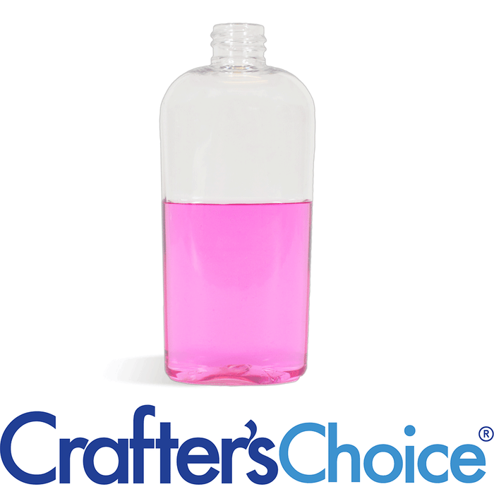 8 oz Clear Cosmo Oval Plastic Bottle