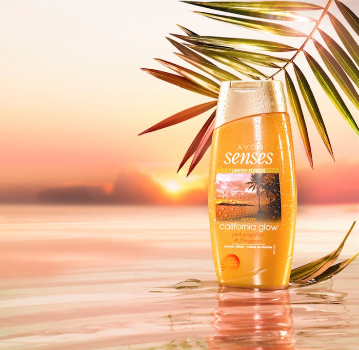 Avon Senses Sunny California Glow Pink Grapefruit & Frangipani Shower Crème - 500ml