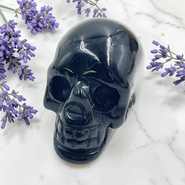 Black Obsidian Medium Skull