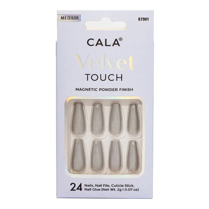 Cala Velvet Touch Magnetic Powder Finish Nails 24 Nails