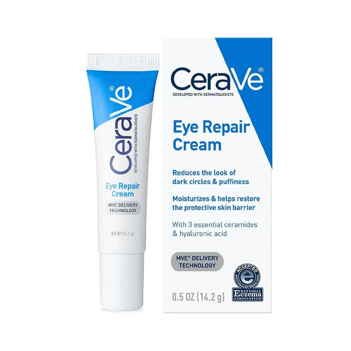 CeraVe Moisturizing Eye Repair Cream – 14.5g | Eye Cream for Dark Circles & Puffiness
