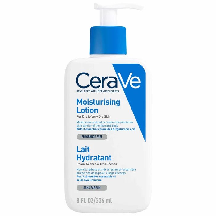 CeraVe Moisturizing Lotion – 236ml | Lightweight 24-Hour Hydration for Dry & Sensitive Skin