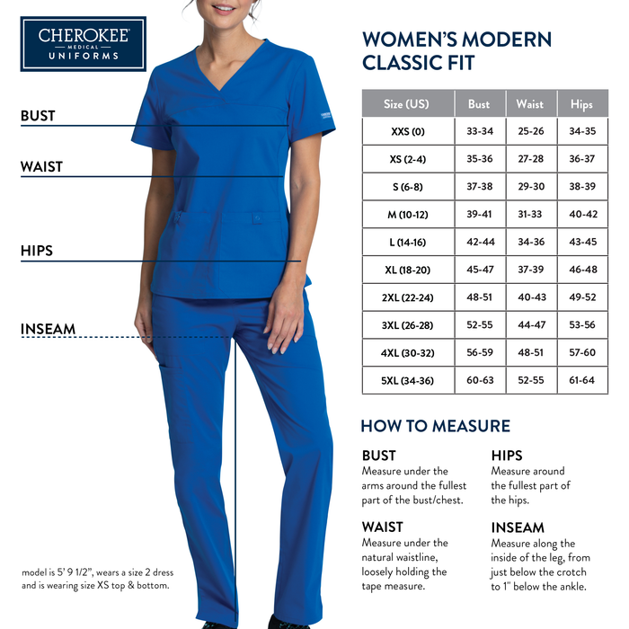 Cherokee Workwear Originals Ultra Button Front Scrub Dress