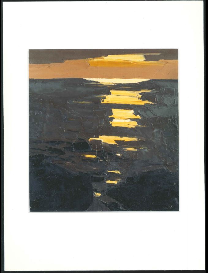 Coastal Sunset - Sir Kyffin Williams Mounted Print
