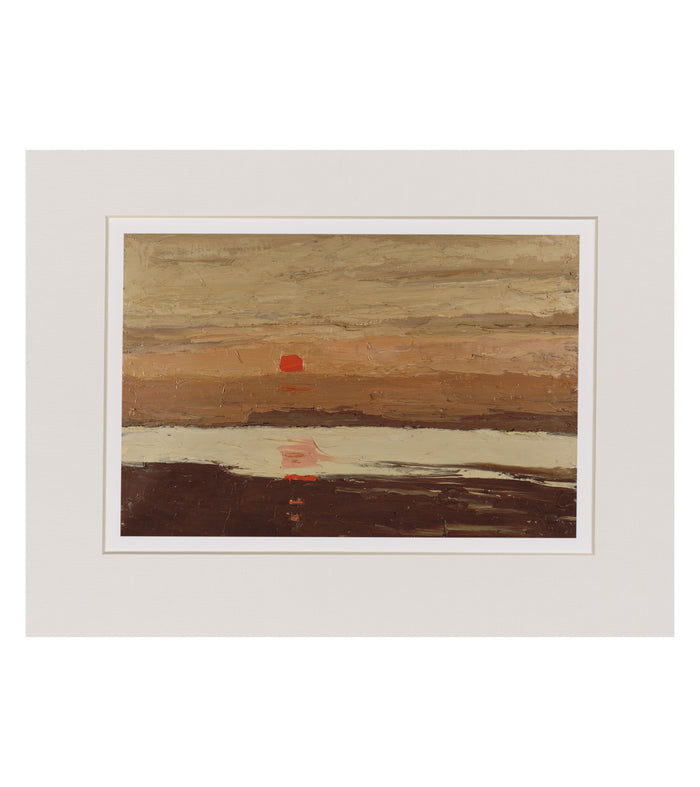 Coastal Sunset - Sir Kyffin Williams Mounted Print