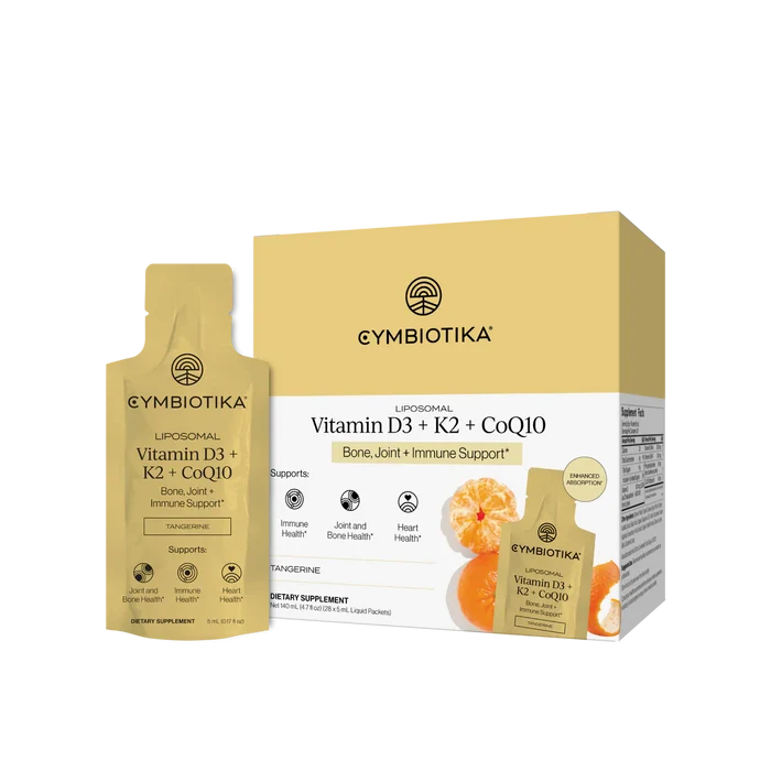 CYMBIOTIKA Liposomal Vitamin D3 + K2 + CoQ10