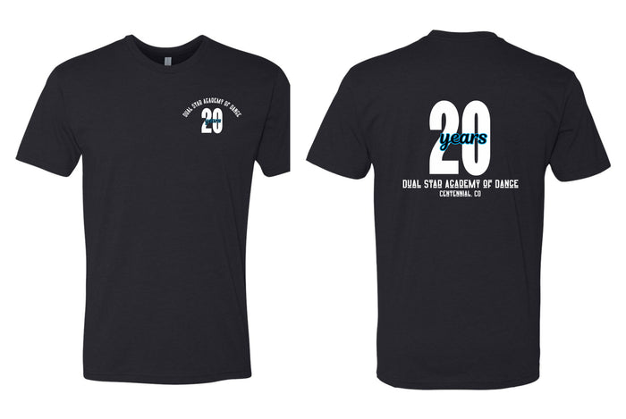 Dual Star 20th ANNIVERSARY Tee- Ladies, Youth, and Unisex