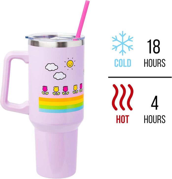 Hello Kitty Cactus 40 oz Stainless Steel Tumbler W/ Handle