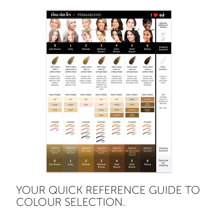 I Love Ink Brow Set by Tina Davies and Perma Blend