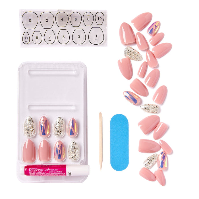 Kiss Glam Fantasy Nail Special Ultimate Illusion 28 Nails - ikatehouse