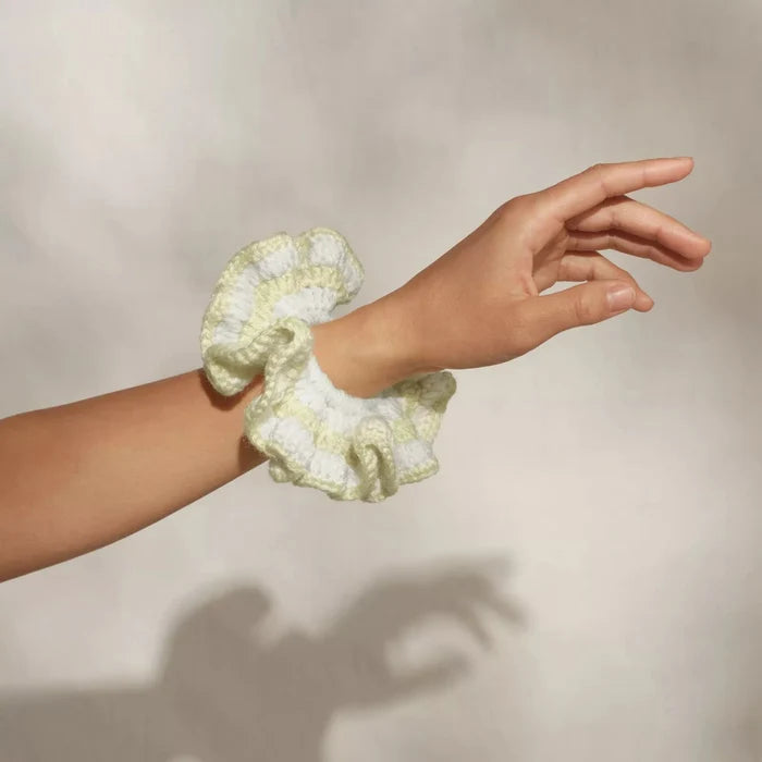 Kitsch - Crochet Scrunchie - Butter Yellow - Aesthetics By Kell