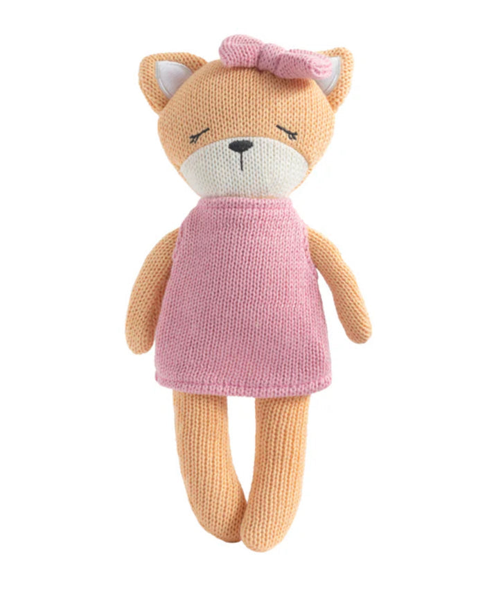 Knitted Animal Toy - Fox