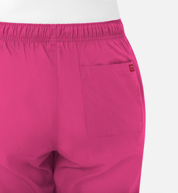 Maevn Red Panda Half Elastic Waist Scrub Pants