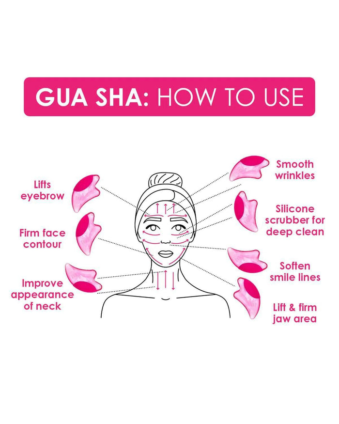 MakeUp Eraser Puff Eraser 2 In1 Gua Sha & Facial Scrubber