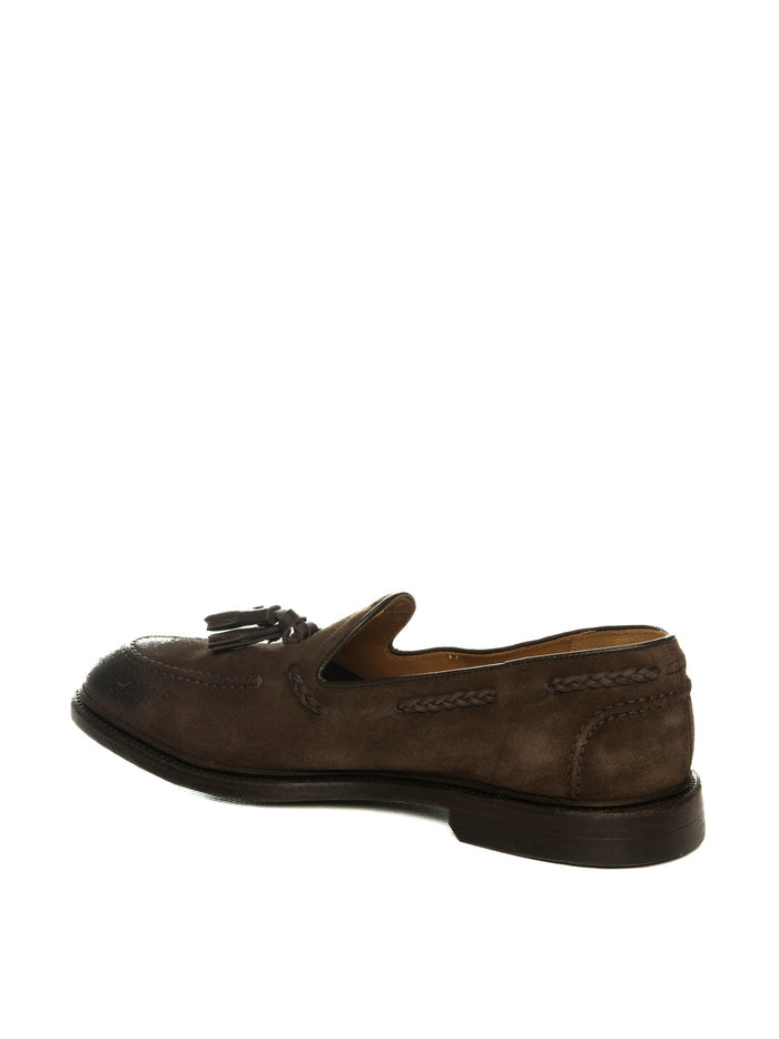 GREEN GEORGE Mocassino nappine camoscio moro 2032 LIGHT-MORO