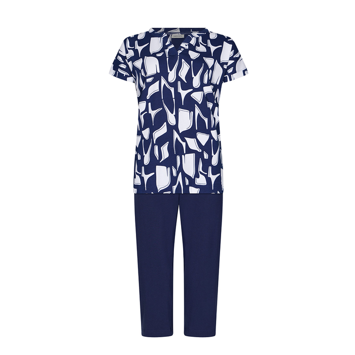 Pastunette 121261-150-1 Pyjama Set Short Sleeves Dark Blue