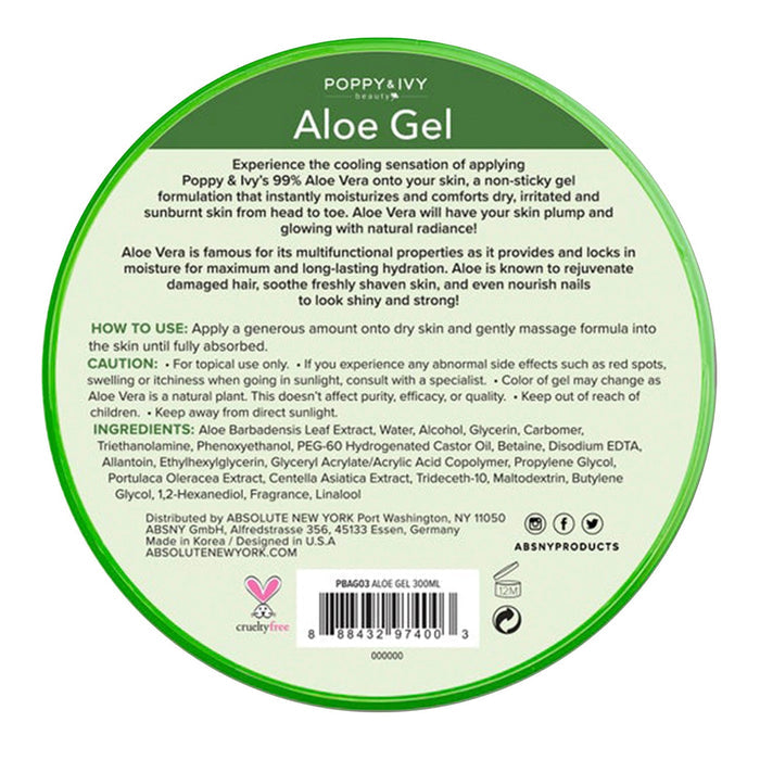 Poppy & IVY Aloe Gel 10.14oz/ 300ml - ikatehouse