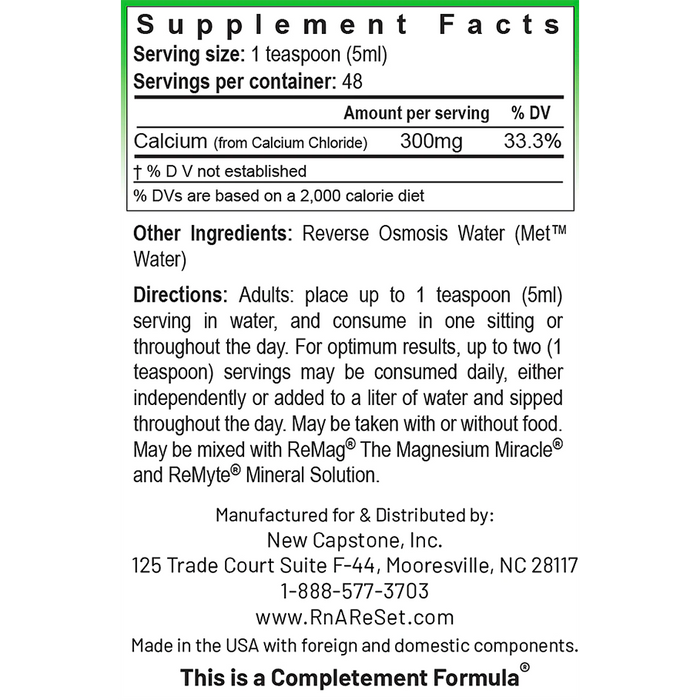 ReCalcia (8 oz) by RnA ReSet Pro