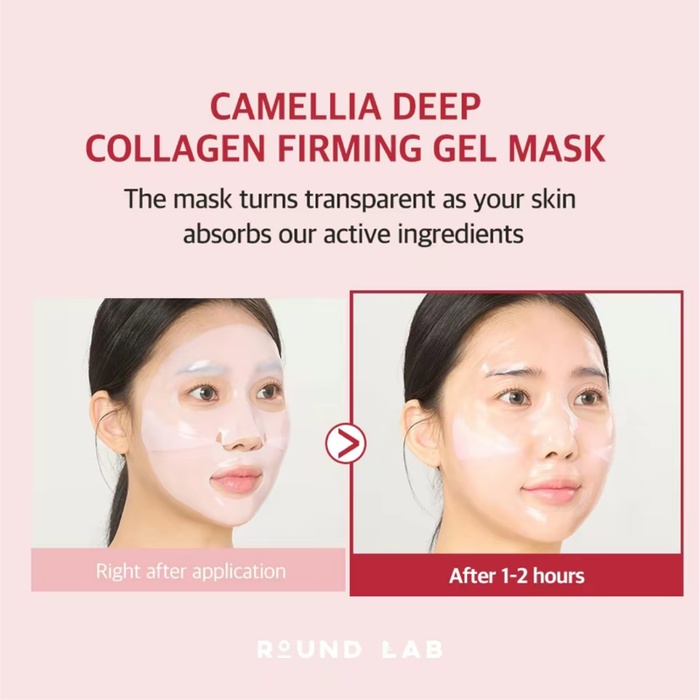 Round Lab Camellia Deep Collagen Firming Gel Mask 4 pcs