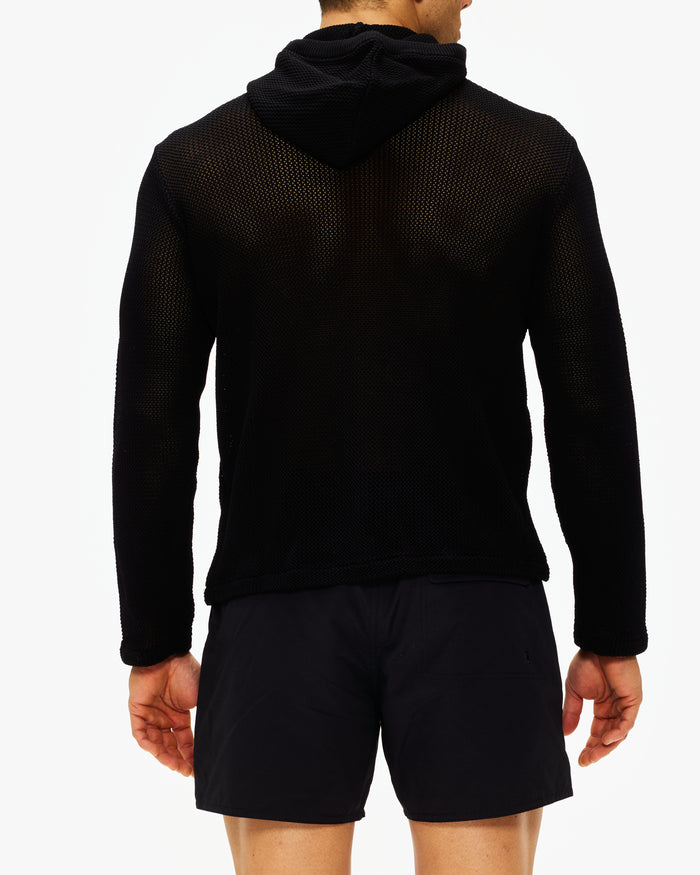 Saturdays NYC Mesh Knit Hoodie