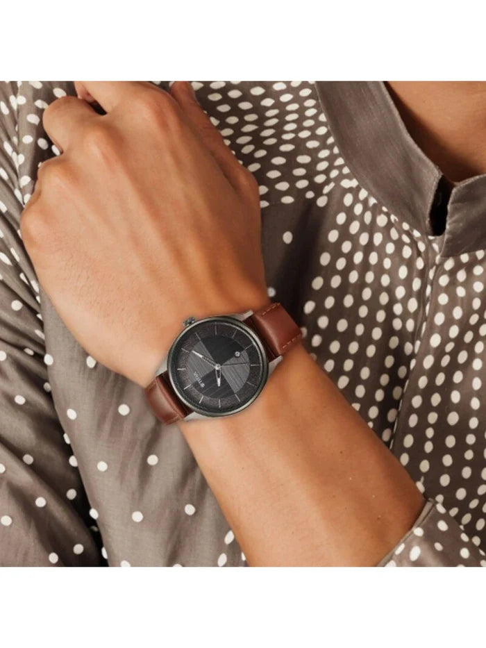 Titan Neo Round Grey Dial Analog Watch - NU1802QL03
