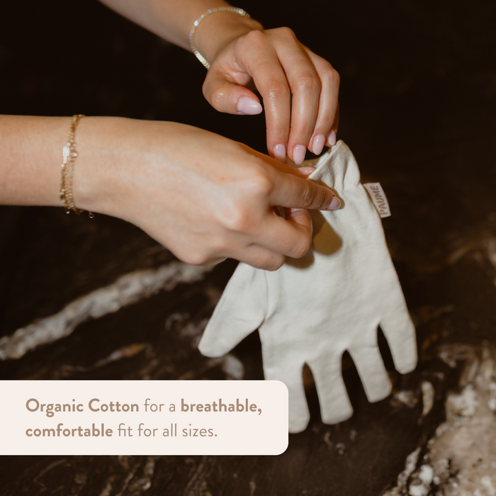 PAUME-100% Cotton Overnight Hydration Gloves-Body-Gloves2-The Detox Market |