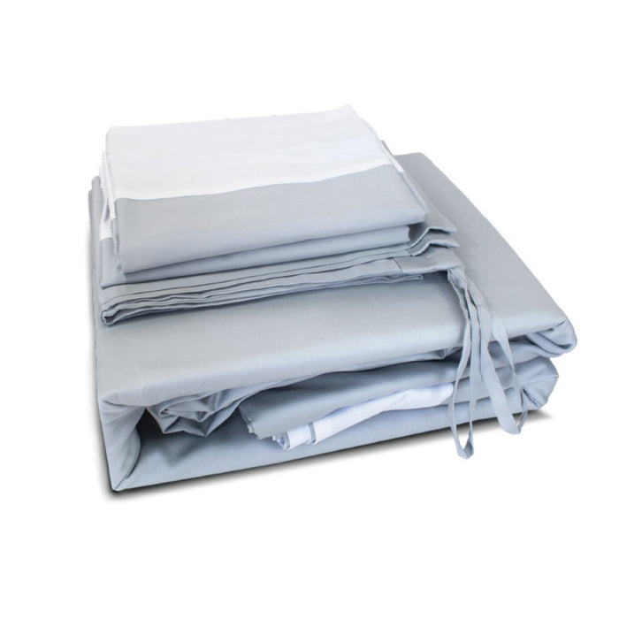 KYUSEI HOME 100% Long Staple Cotton Kasane 1100TC Bed Set 5pcs - Blue | Isetan KL Online Store