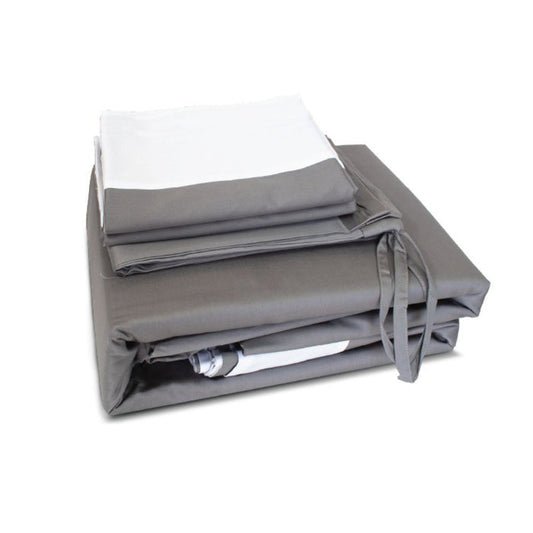 KYUSEI HOME 100% Long Staple Cotton Kasane 1100TC Bed Set 5pcs - Grey | Isetan KL Online Store