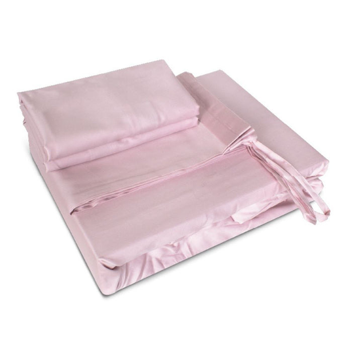 KYUSEI HOME 100% Long Staple Cotton Solid 1100TC Fitted Sheet Set - Hinagiku Rose | Isetan KL Online Store