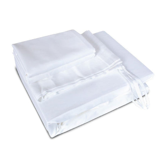 KYUSEI HOME 100% Long Staple Cotton Solid 1100TC Fitted Sheet Set - White | Isetan KL Online Store