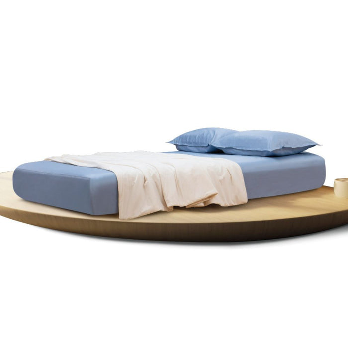 KYUSEI HOME 100% Long Staple Cotton Solid 1100TC Fitted Sheet Set - White | Isetan KL Online Store