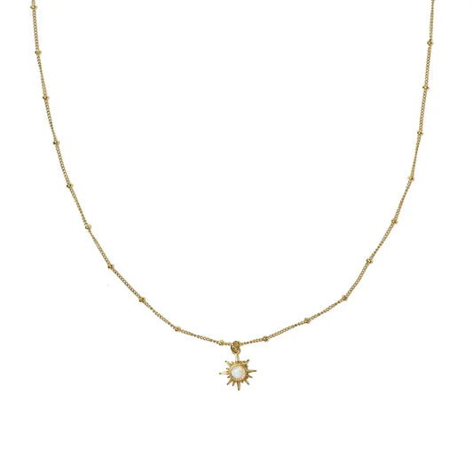 18K Gold Opal Constellation Pendant Necklace