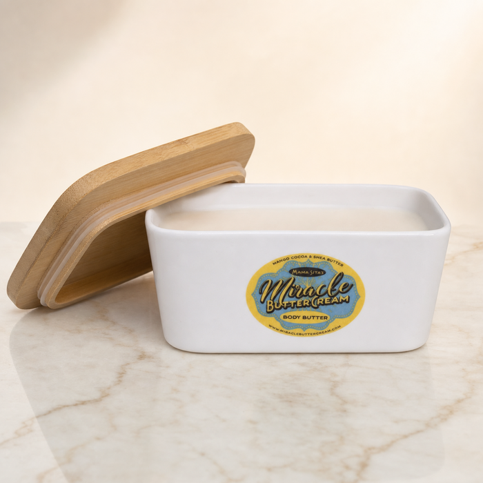 32oz. of MiracleButterCream Pre-Filled Ceramic Butter Keeper