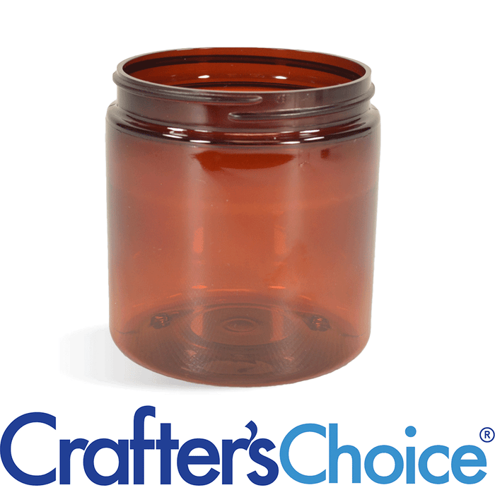 4 oz Amber Basic Plastic Jar 58/400