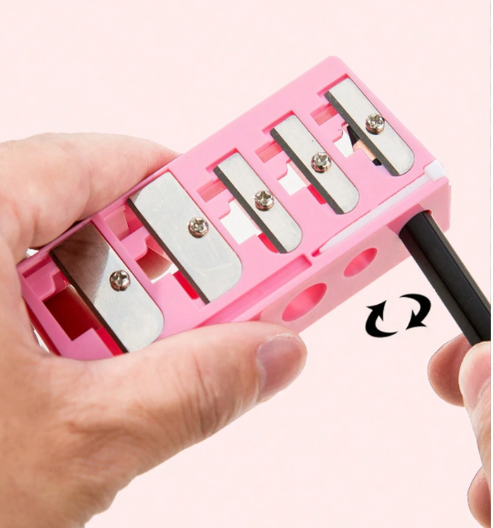 5-Size Eyeliner & Eyebrow Pencil Sharpener