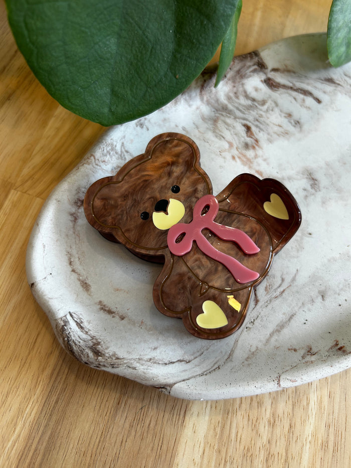 Teddy Bear Claw Clip