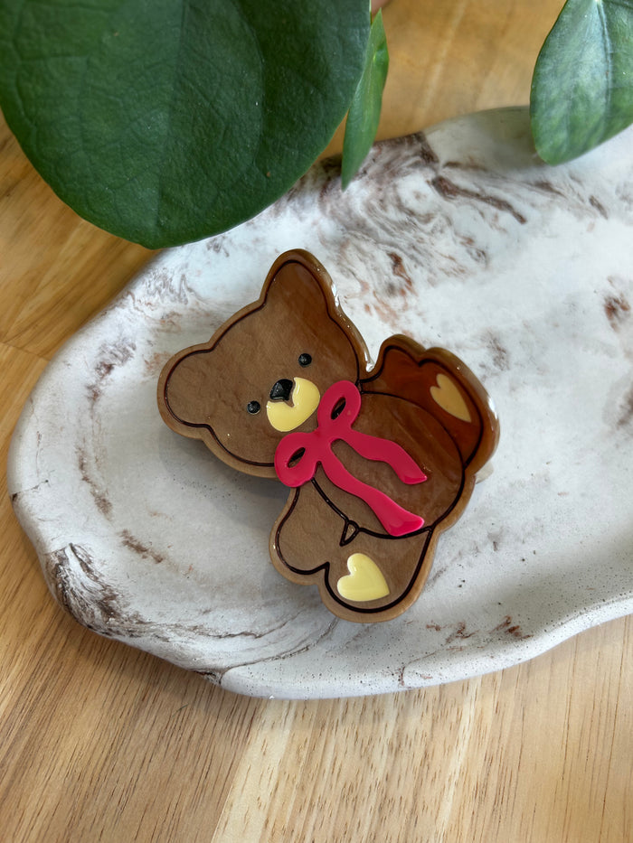 Teddy Bear Claw Clip