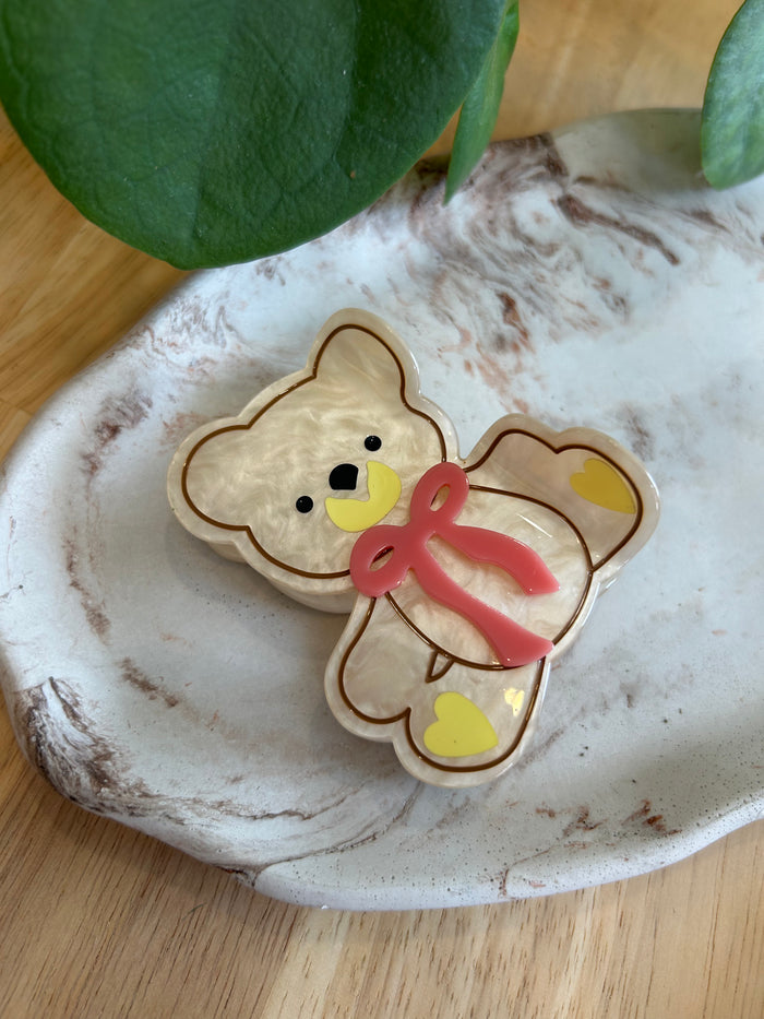 Teddy Bear Claw Clip