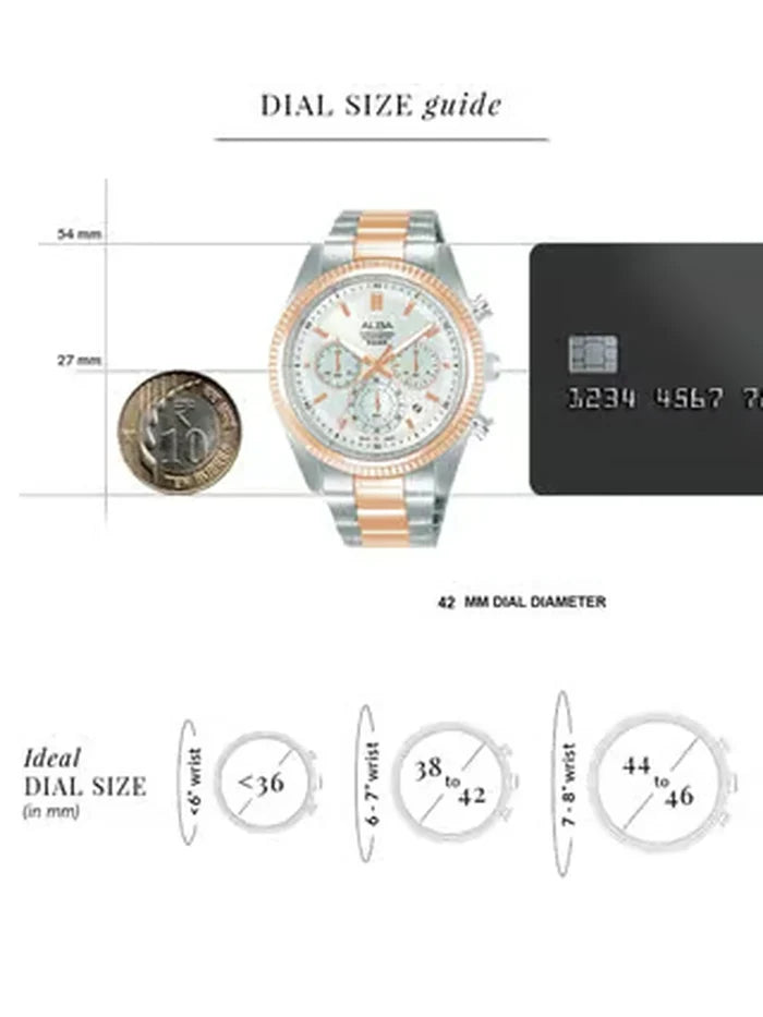 Active Round 42mm Analog Watch - AT3K14X1