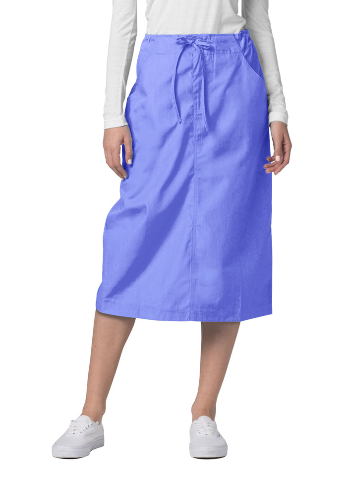 Adar Universal Mid-Calf Length Drawstring Scrub Skirt