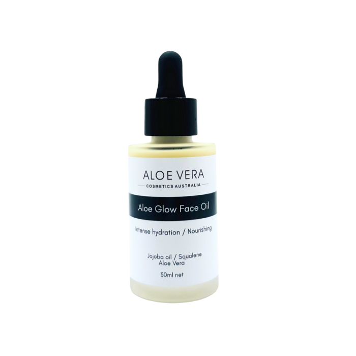 Aloe Glow Face Oil | Intense Hydration & Nourishing | Squalane & Jojoba Oil (Fragrance free)