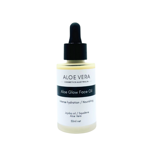 Aloe Glow Face Oil | Intense Hydration & Nourishing | Squalane & Jojoba Oil (Fragrance free)