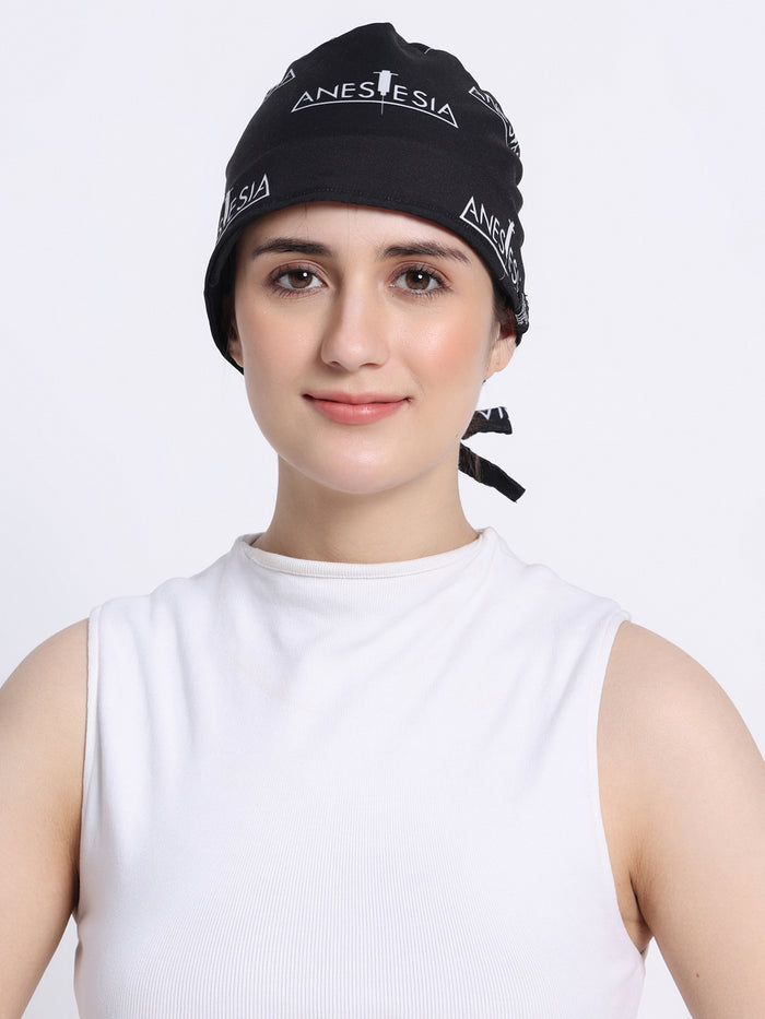 Anesthesia Black Unisex Cap 060