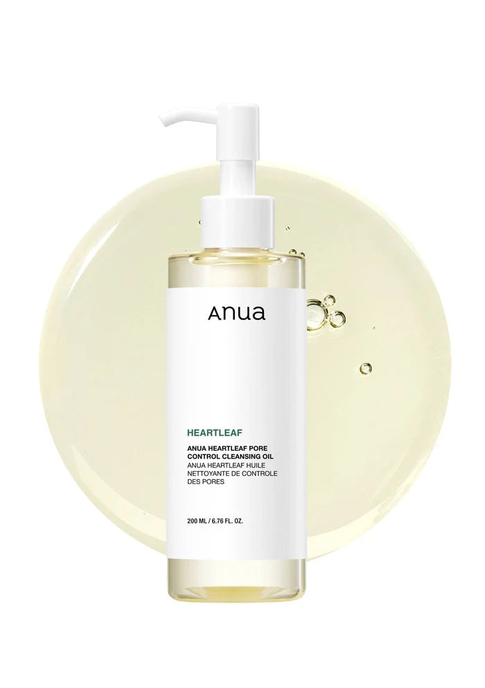 Anua Heartleaf skincare product with pump on a white background