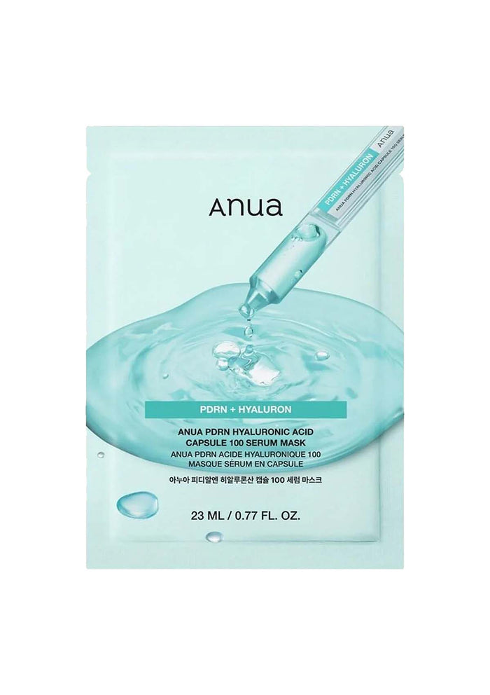 (BUY 10 SHEETS) ANUA PDRN HYALURON 100 SERUM MASK