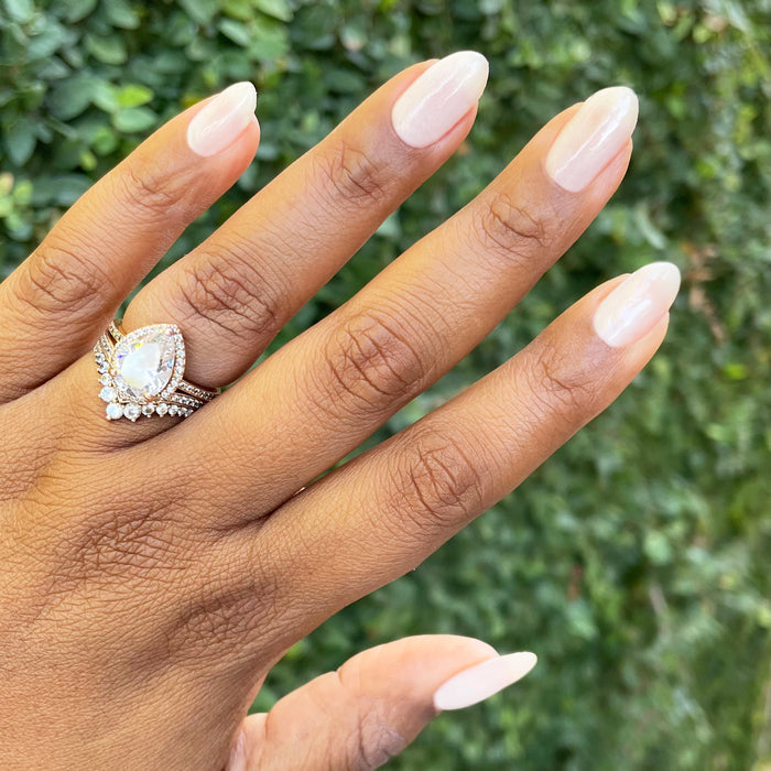 Atlas - Gel on natural nails with a smooth pearly finish for a soft, elegant manicure by Olive and June