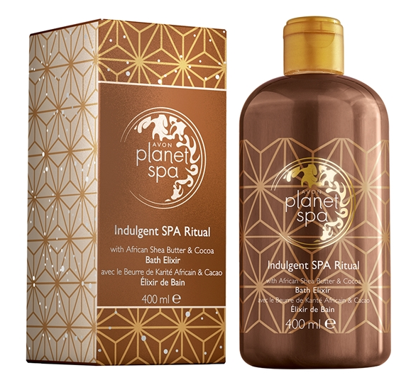 Avon Planet Spa Indulgent Spa Ritual with African Shea Butter & Cocoa Bath Elixir - 400ml