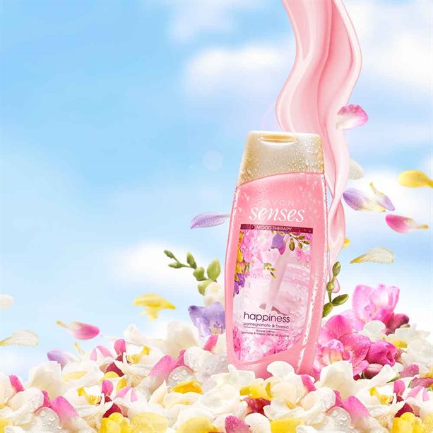 Avon Senses Happiness Pomegranate & Freesia Shower Crème - 250ml